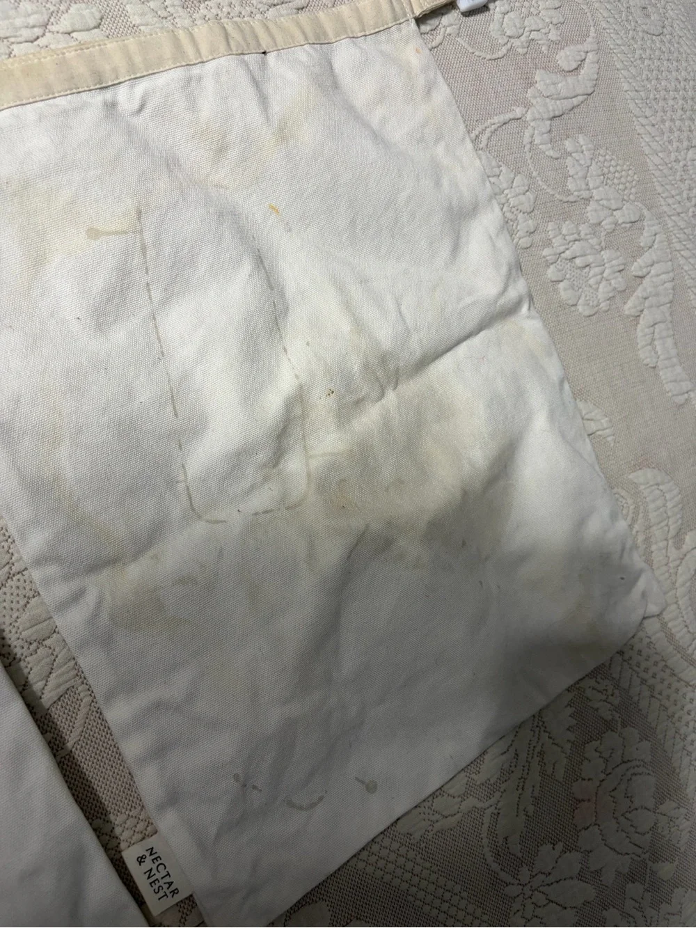 Nectar & Nest Reusable homemade Bread & sourdough beeswax lined Storage Bag Pair
